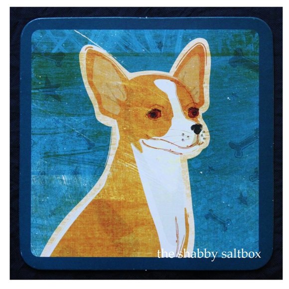 Other - Chihuahua Dog Folk Art Home Decor Paper Craft